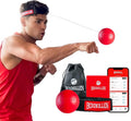 Boxbollen® Boxing Reflex Ball - Celebrity-Endorsed Home Workout Game - App-Connected Punch Counter - Hand Eye Coordination Training Ball - Christmas Gift for Boxers, All Ages - Stocking Stuffer
