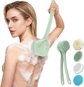 Electric Back Scrubber for Shower - Waterproof Rechargeable Exfoliating Brush for Deep Cleansing, Soft Bristles for Sensitive Skin, Dry/Wet Use for Back, Arms & Legs